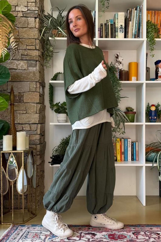 Conrad Layer Knit Heritage Green